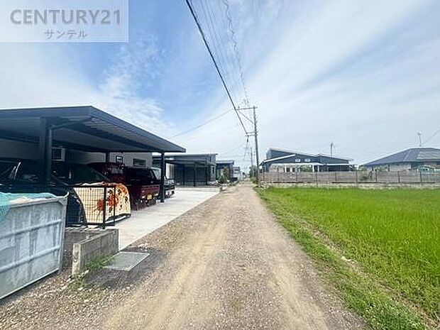 前面道路の写真です。