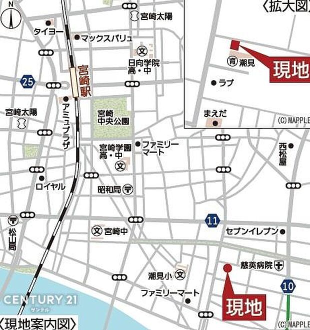 現地案内図です♪