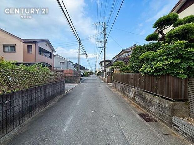 前面道路の写真です。