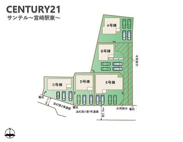 本物件はB号棟です♪お車は4台駐車可能です。（※車種によります。）