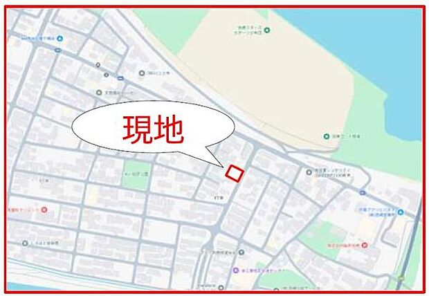 現地案内図です。