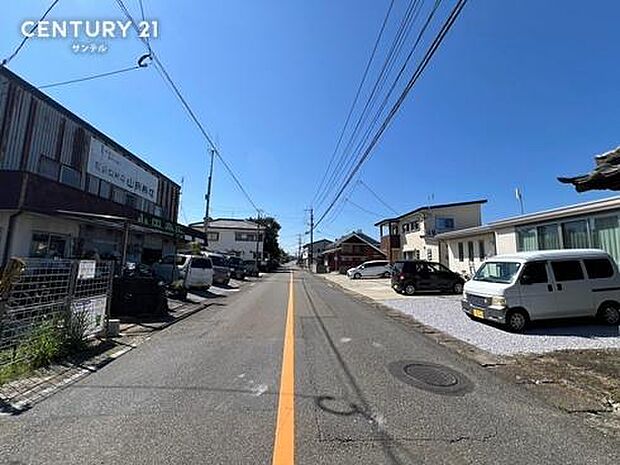 前面道路の写真です。