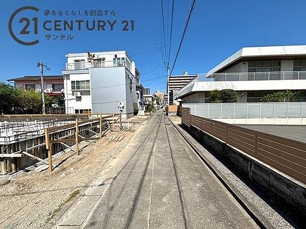 前面道路の写真です。
