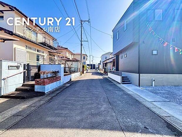 前面道路です。