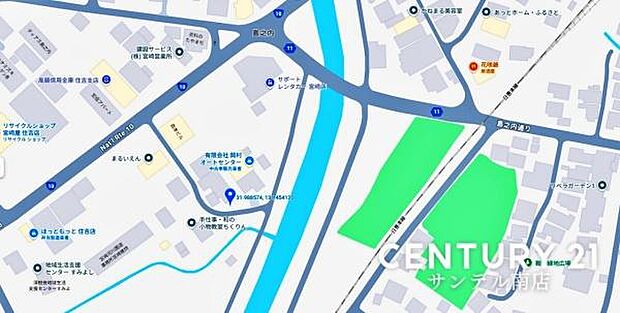 現地案内図です。