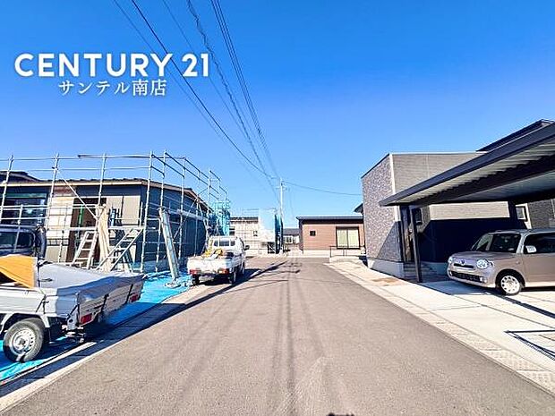 前面道路です。