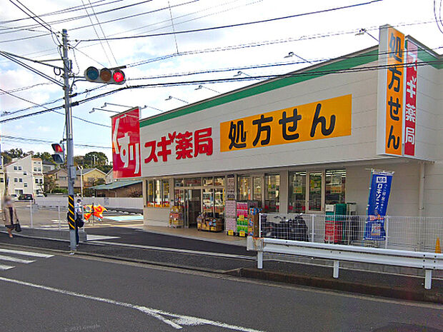 スギ薬局飯島町店まで755m、「飯島跨線橋入口」交差点の角にあるドラッグストア。夜22時まで営業しています。