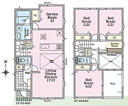 4号棟茅ヶ崎市新築戸建 パントリー 2台駐車可
