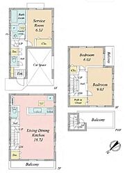 相模原市中古戸建 スカイバルコニー LDK18帖超