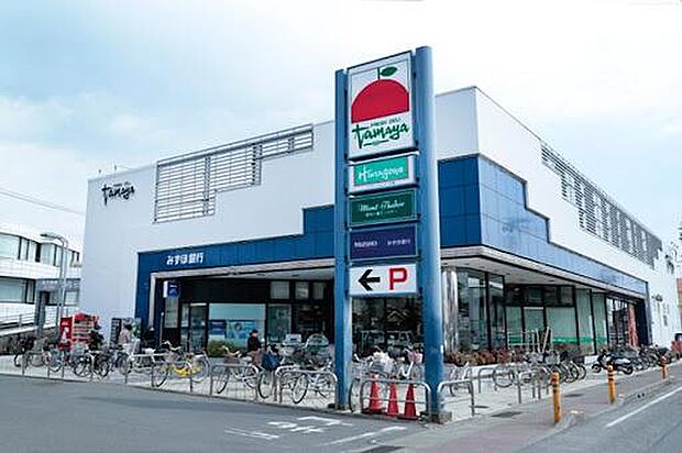 たまや浜竹店まで400m