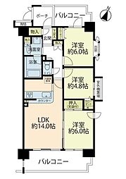間取図画像 3LDK