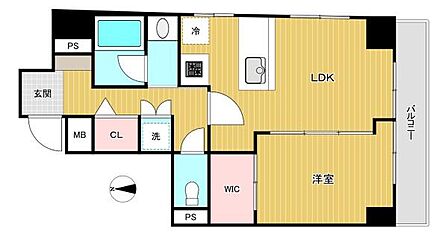 1LDK 間取り