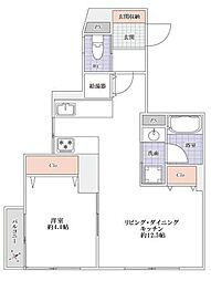 サンパレス荻窪 1LDKの間取図画像
