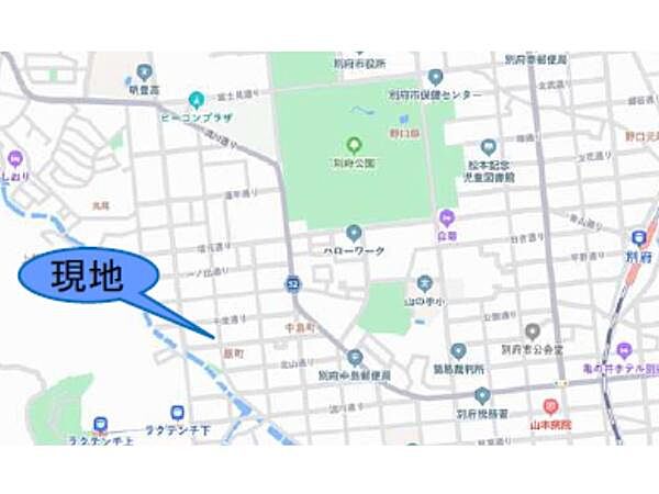 ※現地案内図です。図面と現況が異なる場合は現況を優先させていただきます。