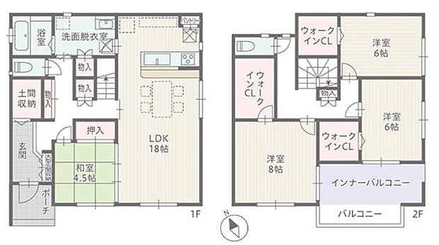 【3号棟】周辺環境充実エリア♪ 敷地面積49坪超え4LDK!●名鉄豊川線「稲荷口駅」徒歩5分 ●駐車並列3台可能