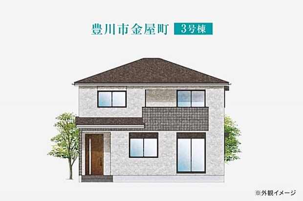 こちらは3号棟外観パースです。