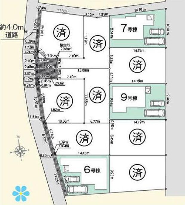 こちらは7号棟です。駐車場並列2台可能!(但し車種による)