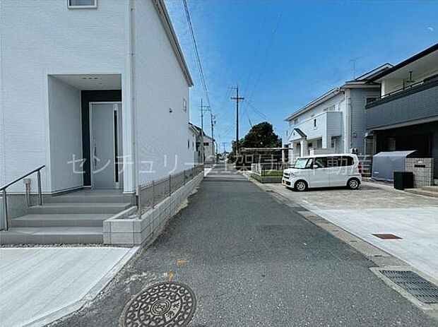 【角地!】北西側4.2m、北東側4.1m