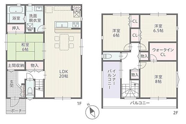 3号棟◇4LDK◇延床面積125.88平方メートル(38.07坪)土地面積148.83平方メートル(45.02坪)