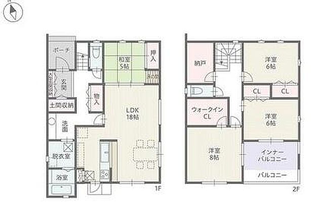 3号棟【土地面積142.52平方メートル(43.11坪)建物面積127.54平方メートル(38.58坪)】