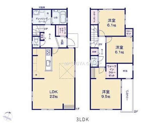 広々22帖LDK♪●豊橋鉄道渥美線「南栄」駅まで徒歩約2分!