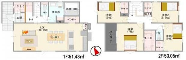 【2号棟】敷地面積47坪超え角地！太陽光オール電化の4LDK♪●周辺環境充実エリア●小学校まで徒歩約5分◎