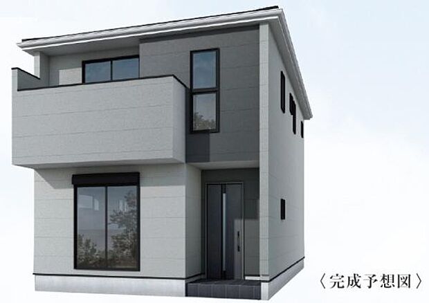 2号棟外観完成予想パースです。