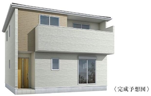 こちらは4号棟外観完成予想パースです。