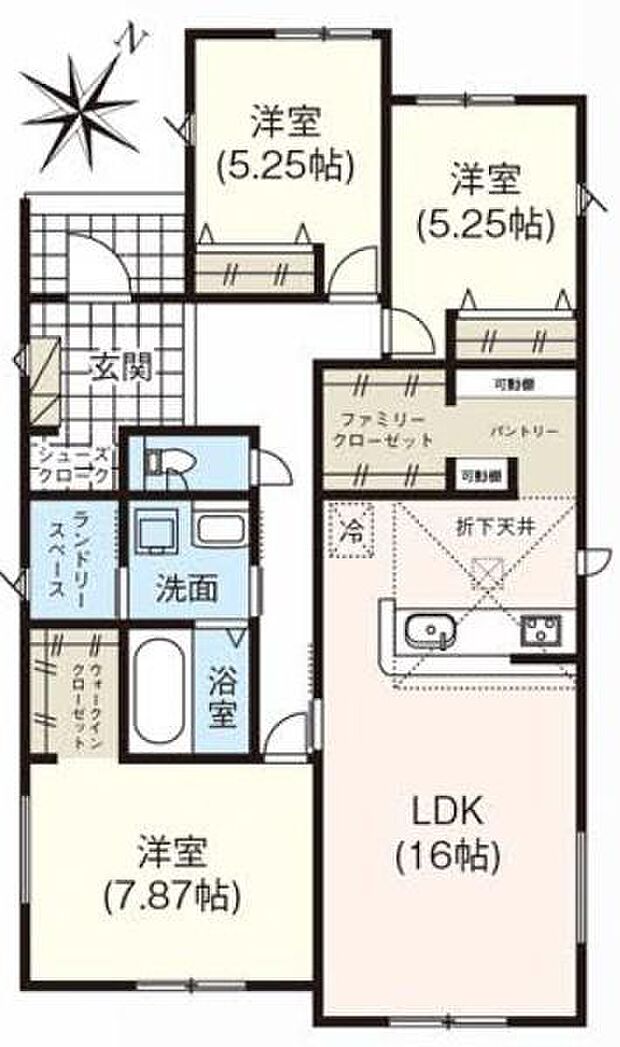 ◇3ＬＤＫ◇土地面積／203.38平方メートル（61.52坪）建物面積／92.95平方メートル（28.11坪）