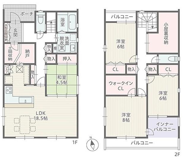 3号棟【土地面積163.23平方メートル(49.37坪)建物面積134.16平方メートル(40.58坪)】