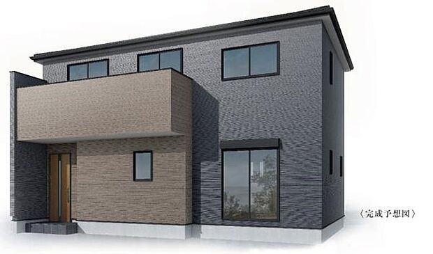 2号棟外観完成予想パースです。