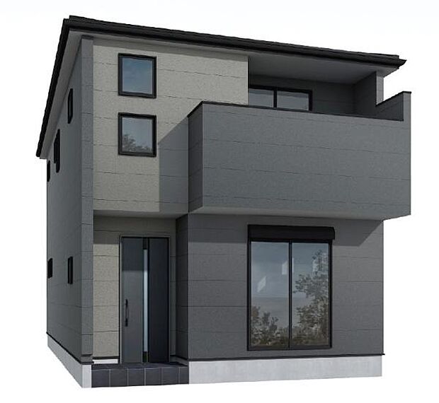 こちらは2号棟外観完成予想パースです。