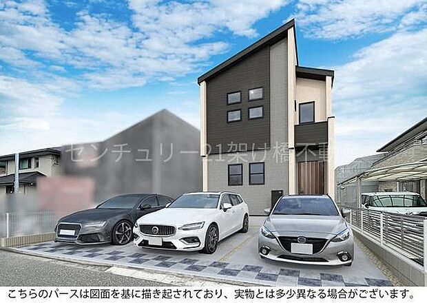 こちらは外観完成予想図です。