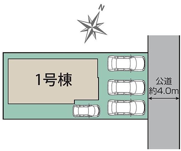 駐車たっぷり4台可能◎(但し車種による)
