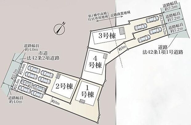 こちらは4号棟です。