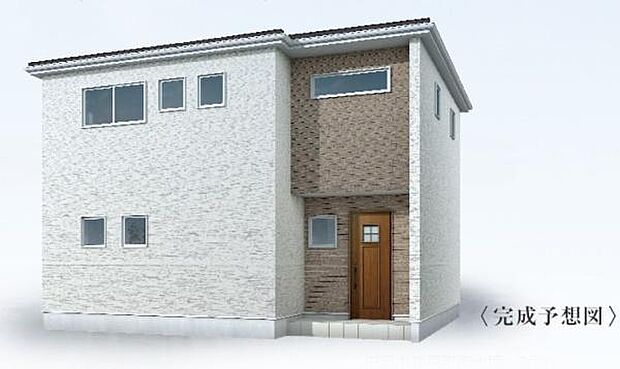 こちらは2号棟外観完成予想パースです。