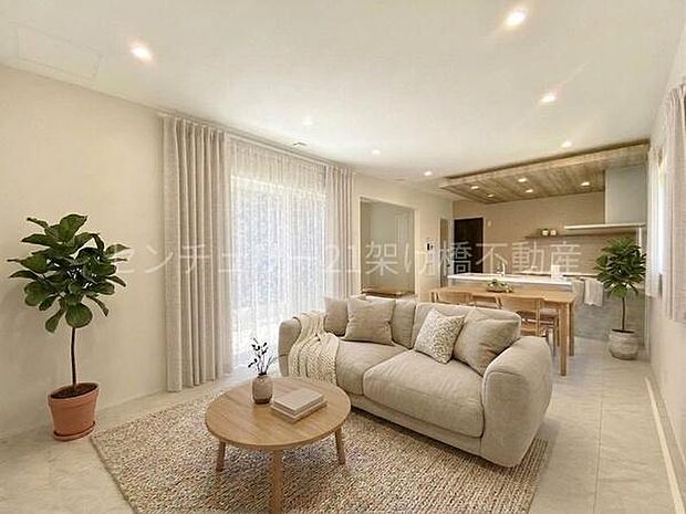 本画像はAI家具配置イメージです。画像内家具は架空デザインであり、実在製品とは異なります。家具等は販売価格に含まれません。細部設備は一部描写されていない箇所がございます。あらかじめご了承ください。