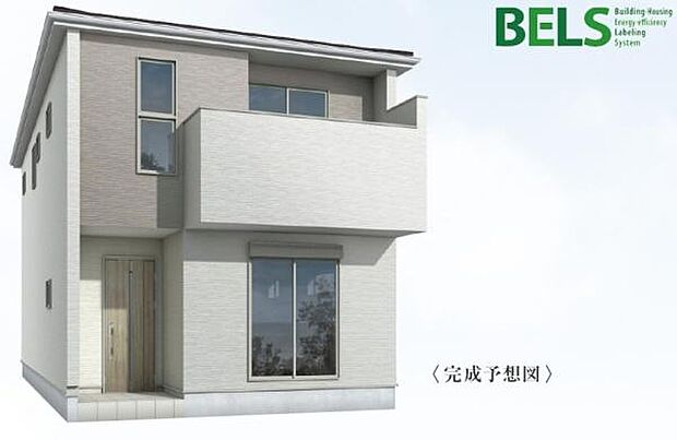 こちらは1号棟外観完成予想パースです。