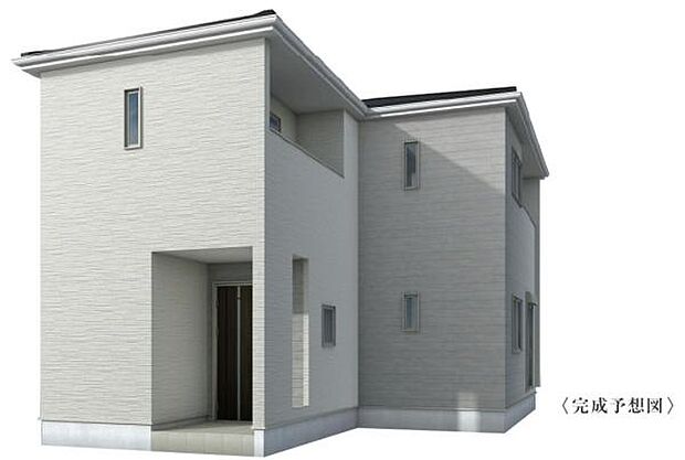 こちらは3号棟外観完成予想パースです。