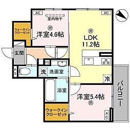 秀豊5号館 2LDKの間取図画像