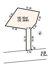 伊奈本町 建築条件なし売地×55坪