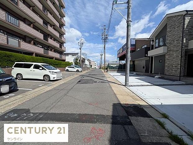 北側前面道路6.5m