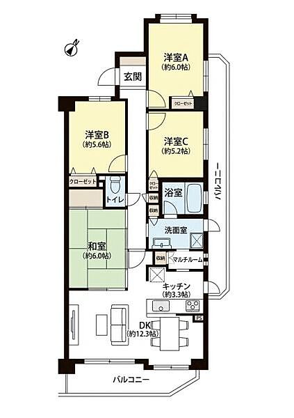 令和8年5月リフォーム完了。キッチン・浴室・洗面化粧台・トイレ・給湯器を交換し、壁・天井のクロスも張替えた、気持ちよく暮らせる4LDKです。専有面積87.22平米のゆとりを