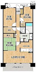 泉ヶ丘アイプレイス 3LDKの間取図画像