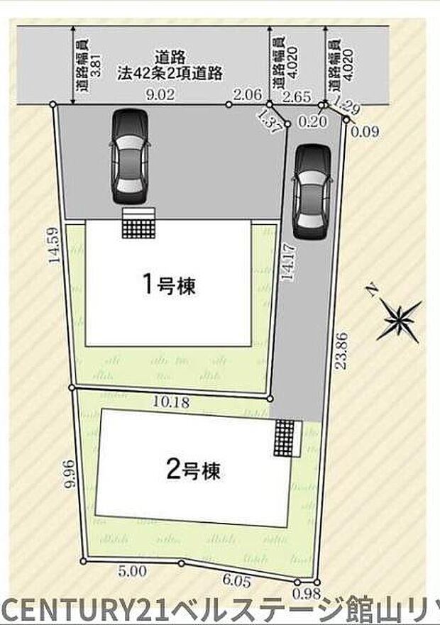 区画図です!2号棟になります!
