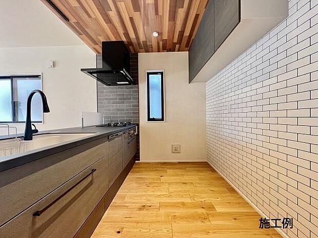 キッチン(建築条件付き売地施工事例)