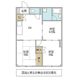 間取図画像 3DK