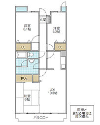 間取図画像 3LDK