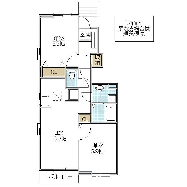 同じ建物の物件間取り写真 - ID:208009310638