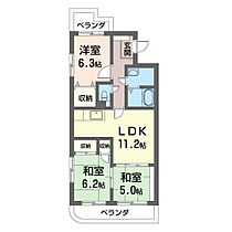 アメニティヒルズ 307号室 ｜ 茨城県ひたちなか市大字堀口（賃貸マンション3LDK・3階・67.56㎡） その2